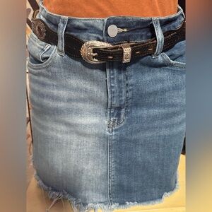 Denim Mini Skirt-STRETCHY and so cute! 🥰